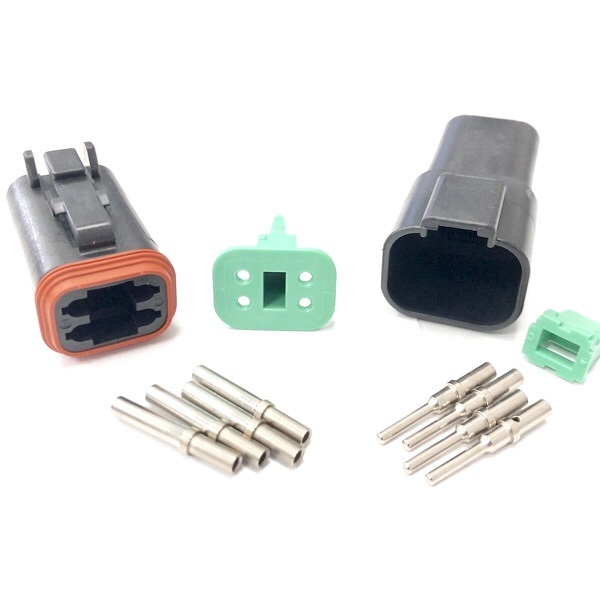 Deutsch DT Series 4 Way Connector Kit With Terminals [ALM Part